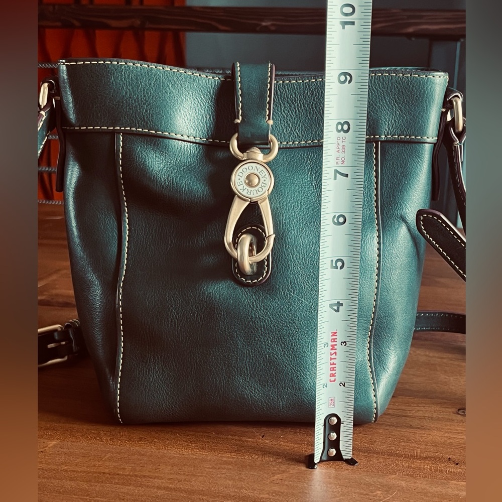 Dooney & Bourke Crossbody Florentine Leather Sadie Feed Purse Bag RARE Ivy Green - Picture 14 of 16